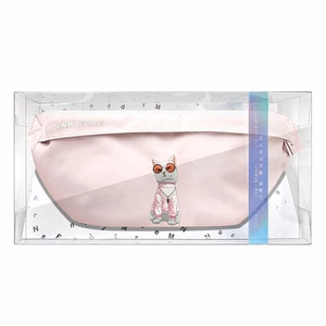 NIMMY crossbody GLASSES COOL CAT vaaleanpunainen