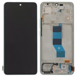LCD screen Xiaomi Poco M7 Pro 5G with touch screen with frame Green original (service pack)