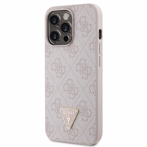 Guess GUHCP13LP4TDSCPP Suojakuori iPhone 13 Pro / 13:lle - vaaleanpunainen Crossbody 4G Metal Logo