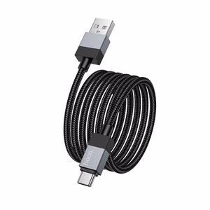 Kaapeli USB-A - USB-C Hoco 3A 1 m X110 musta