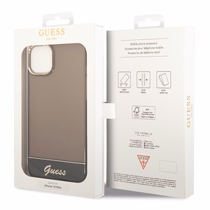 Guess GUHCP14MHGCOK iPhone 14 Plus 6.7 "musta / musta kovakotelo läpikuultava