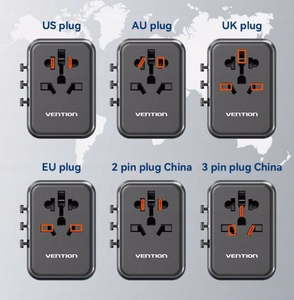 Vention 65W GaN Matkasovitin ja Laturi 2x USB-A 2x USB-C
