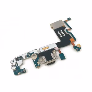 Charging Port Compatible With Samsung G965 S9 Plus with Flex Silver OEM