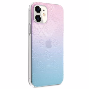 Guess GUHCP12S3D4GGBP iPhone 12 mini 5.4" sininen-vaaleanpunainen/sininen&vaaleanpunainen kotelo 4G 3D-kuvioinen kokoelma
