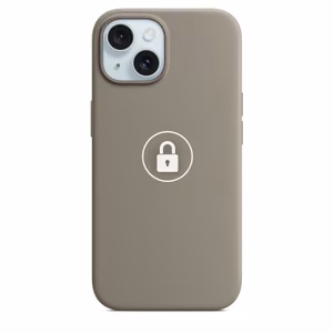 Puhelimen suojakuori "Silicone Case v2" iPhone 15:lle / Clay / pakkauksessa