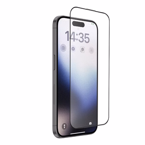 Tel Protect Full Glue 6D Matt karkaistu lasi iPhone 13/13 Pro/16E/17E:lle musta