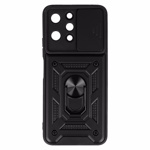 Slide Camera Armor Suojakuori Xiaomi Redmi 12:lle - musta
