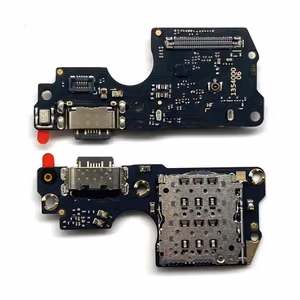 Latausliitin yhteensopiva Xiaomi Redmi Note 14 Pro 4G:n kanssa flex-kaapelilla / hopea OEM