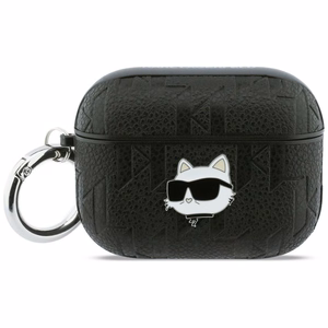Karl Lagerfeld Monogram Choupette Head Suojakuori AirPods Pro 3:lle musta