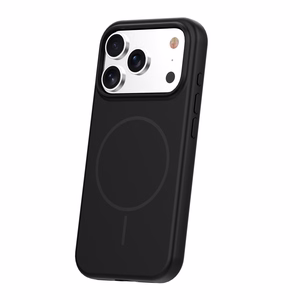 Silikoninen ohut magneettinen suojakuori iPhone 17 Pro Max 6,9 musta