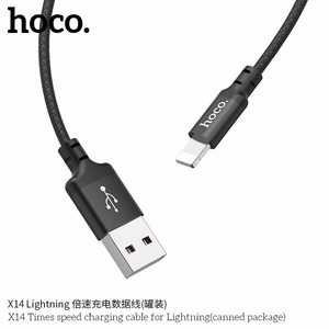 Hoco USB-A - Lightning -kaapeli 1 m X14 - musta