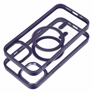 Suojakuori iPhone 14:lle Color Edge Mag Cover yhteensopiva MagSafe violetti