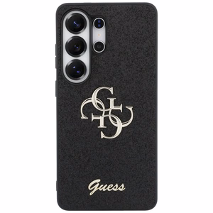 Guess Fixed Glitter Big 4G Metal Logo case for Samsung Galaxy S26 Ultra - black