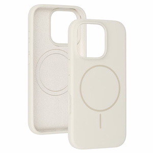 MagSafe Slim Silicone Suojakuori iPhone 15 Pro Max:lle kivenharmaa