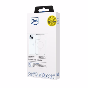 3mk Armor MagCase iPhone 15:lle - Läpinäkyvä