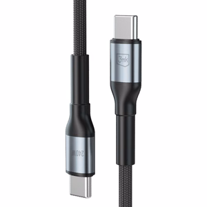 3mk Hyper Cable N-SERIES USB-C / USB-C 2m 48V/5A 240W - musta
