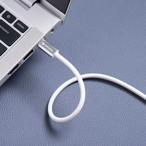 Kaapeli USB-C - USB-C Forcell F-Energy QC4.0 PD 5A 100 W Cafule Color 1,2 m ACYH23 valkoinen