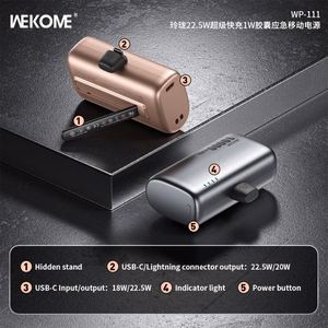 Power Bank WK Design "WP-111" Grey 10000mAh (22.5W)