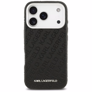Karl Lagerfeld FW Stamped Karl MagSafe suojakuori iPhone 17 Pro - musta