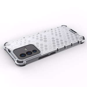 Honeycomb tapauksessa panssaroitu kansi geelirunko Vivo V23 5G läpinäkyvää varten