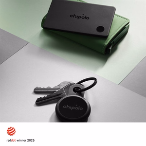 Chipolo CARD & LOOP -ladattava Bluetooth-paikannin iOS- ja Android-laitteille, Charcoal-paketti