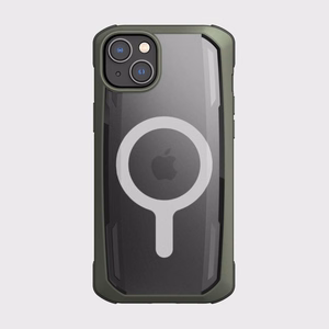 Raptic X-Doria Secure Case iPhone 14 kanssa MagSafe panssaroitu suojus vihreä