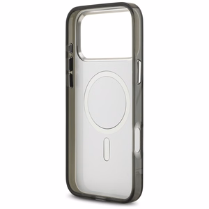 Karl Lagerfeld IML Aquarelle Karl & Choupette & Logo MagSafe Suojakuori iPhone 17 Pro:lle - musta