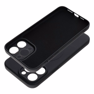 Case for iPhone 14 PRO MAX Silicone Mag Cover compatible with MagSafe (camera protection) black
