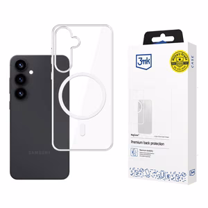 3mk MagCase Suojakuori Samsung Galaxy S25+:lle läpinäkyvä