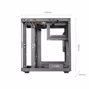 Mars Gaming MC-CUBE – Mini Tower computer case, black