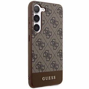 Guess 4G Stripe Collection suojakuori Samsung Galaxy S24+:lle - ruskea