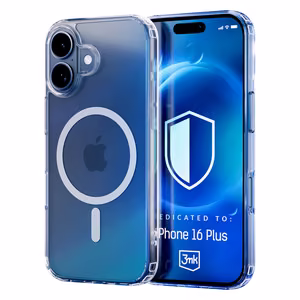3mk MagCase MagSafella iPhone 16 Plus:lle - Läpinäkyvä