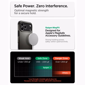 Spigen Tough Armor T MagSafe -suojakuori iPhone 17 Pro Max / 18 Pro Max -malleille, grafiitti