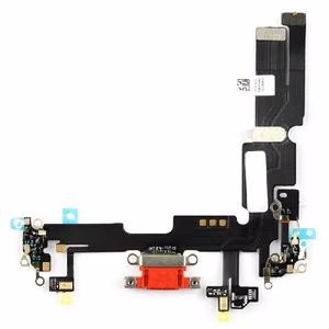 Joustava kaapeli iPhone 14 Plus latausliitäntä mikrofonilla punainen alkuperäinen