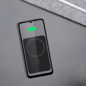 Krüger&Matz magneettinen langaton varavirtalähde, 10000 mAh, musta