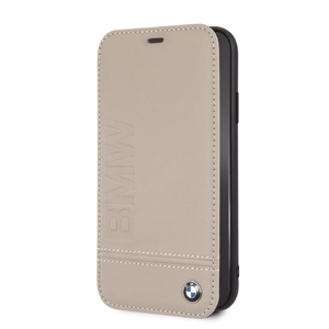 BMW Logo Imprint iPhone Xr Suojakuori - beige