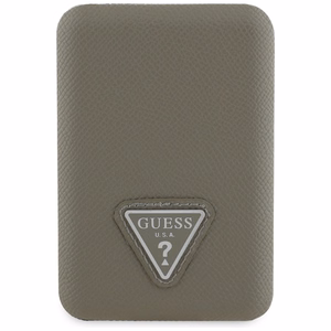 Guess Grained Triangle Varavirtalähde MagSafe 5000mAh 15W USB-C - ruskea