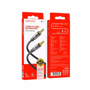 Borofone Cable AUX BL19 Creator - jack 3,5mm to jack 3,5mm - 1 metre black