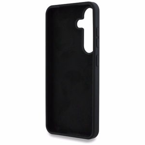 Guess Silikoninen Big 4G Logo Bottom Script Suojakuori Samsung Galaxy S25:lle - musta