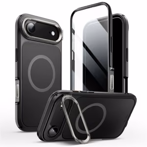 Supcase IBLSN Ares Flip Mag MagSafe Suojakuori iPhone 17 Air:lle - Musta
