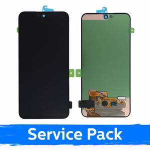 LCD-näyttö, yhteensopiva Samsung A556 A55 5G kanssa, musta (Service Pack) (NF-versio)