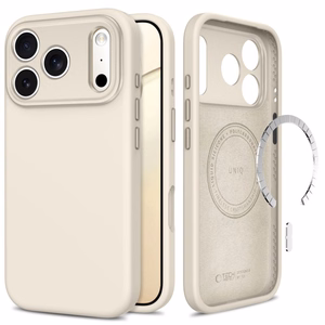 Tech-Protect Uniq MagSafe CC suojakuori malleille iPhone 18 Pro / 17 Pro, beige