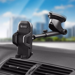 Car phone holder Forcell F-Grip Carbon Bracket mounting arm windshield / dashboard black
