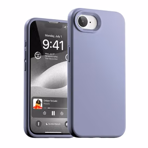 Mercury Pure Magsafe silikoni kotelo Apple iPhone 16e/17e laventeliharmaa