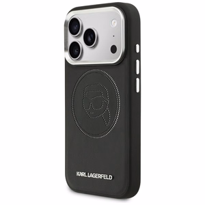 Karl Lagerfeld K Head Point Logo MagSafe Suojakuori iPhone 17 Pro Maxille - Musta