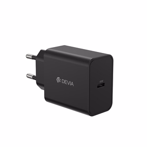Devia Seinälaturi Rocket PD 45W 1x USB-C Valkoinen + Kaapeli USB-C - USB-C