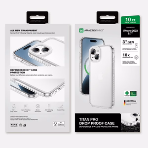 Amazing Thing Titan Pro Suojakuori 10FT IP156.7TPCL iPhone 15 Plus:lle läpinäkyvä