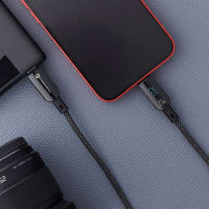 Kaapeli USB C - Lightning Forcell F-Energy PD 3A 27W Digital 1,2 m C276 musta