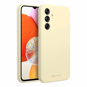 ROAR Suojakuori CLOUD SKIN Samsung A14 4G / A14 5G:lle vaaleankeltainen