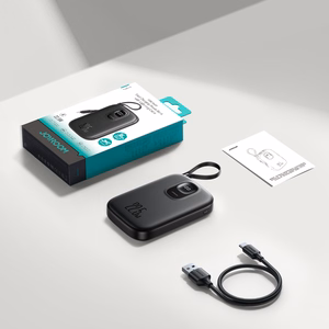 Ulkoinen akku Power Bank Joyroom JR-PBF18 22.5W Lightning-kaapelilla 10000mAh musta